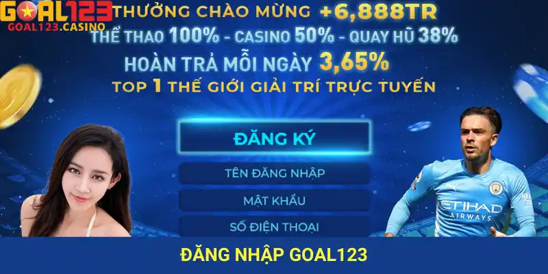đăng nhập goal123